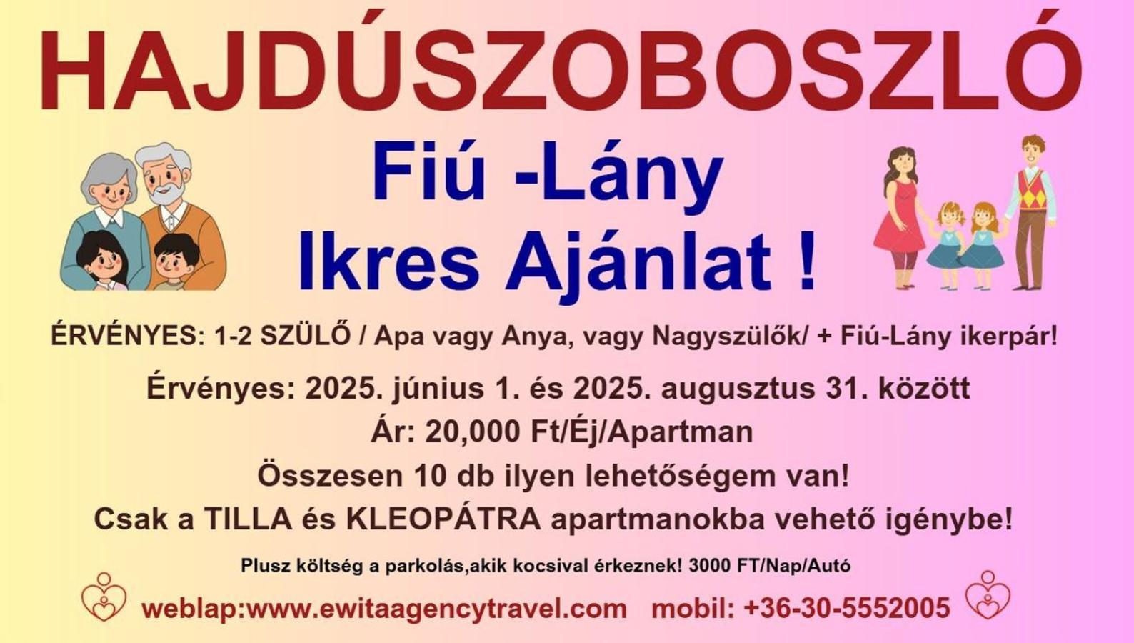 Tilla Apartman Hajdúszoboszló 外观 照片