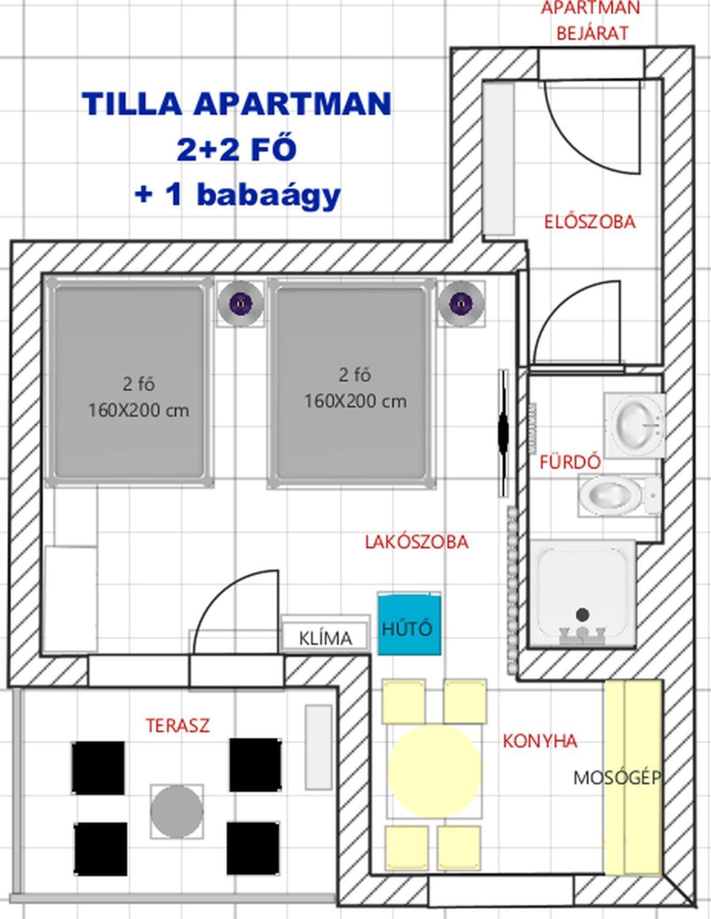 Tilla Apartman Hajdúszoboszló 外观 照片