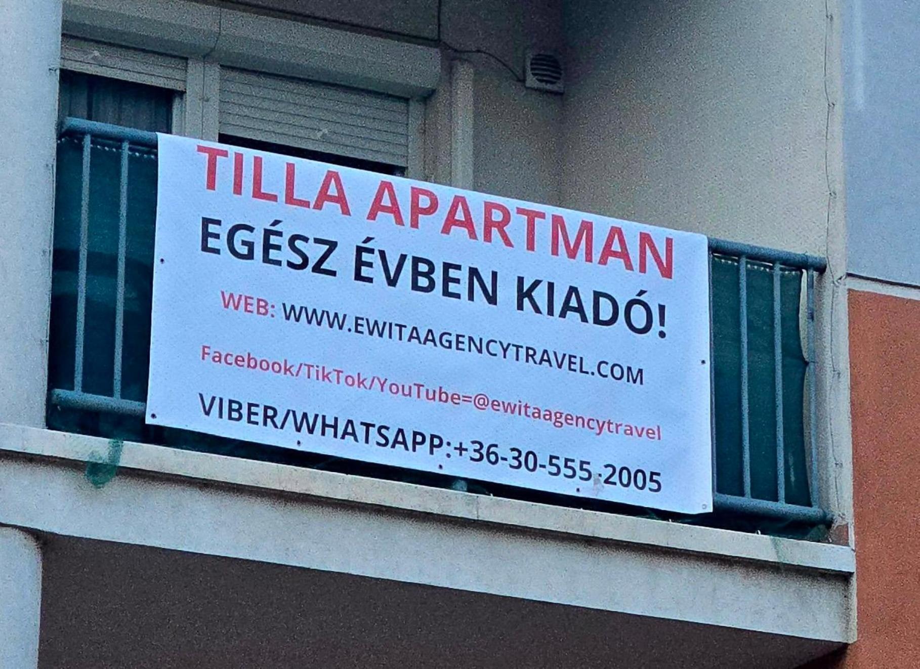 Tilla Apartman Hajdúszoboszló 外观 照片